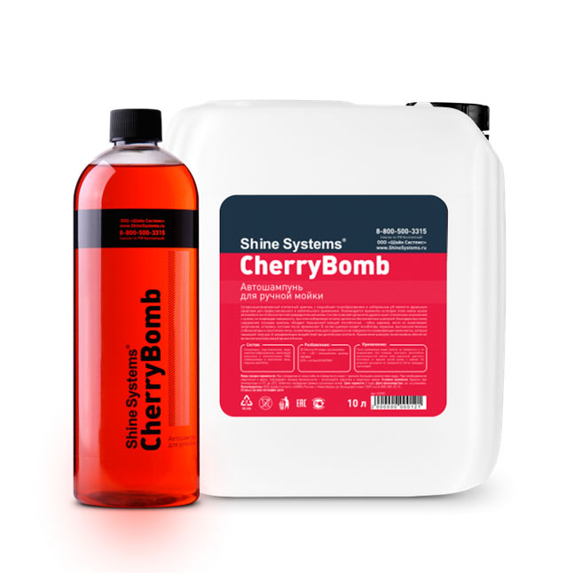 Автошампунь CherryBomb Shampoo для ручной мойки / Shine Systems, 5 л - фото2