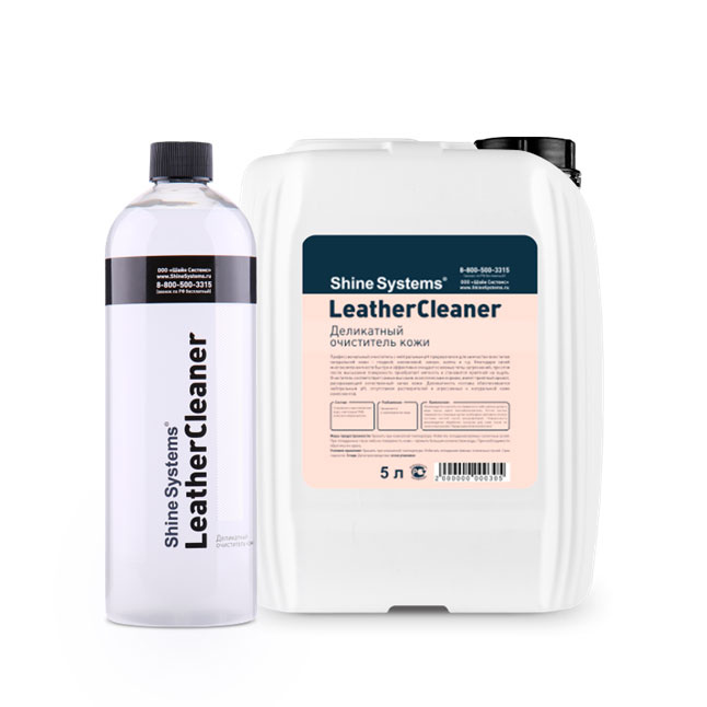 Деликатный очиститель кожи LeatherCleaner / Shine Systems, 5 л - фото2