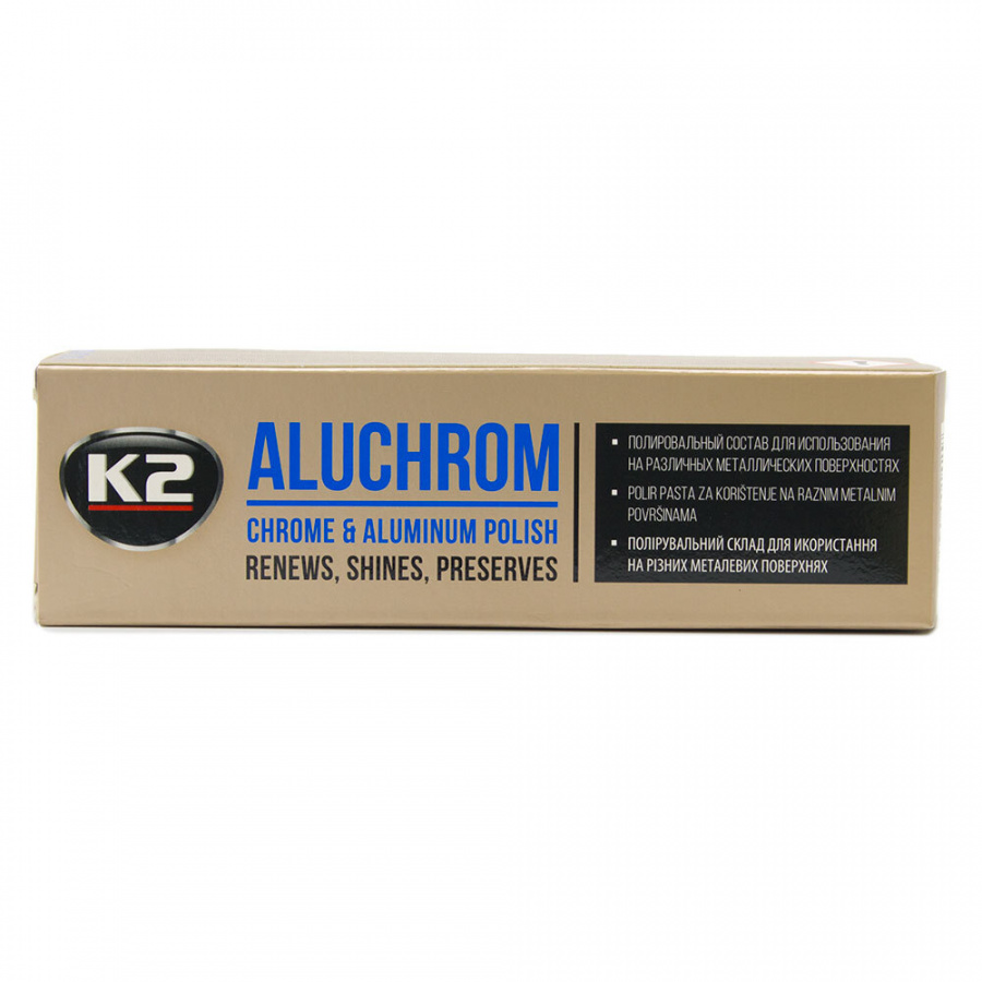 Паста полировочная для металлических поверхностей ALUCHROM K2, 120 гр - фото2