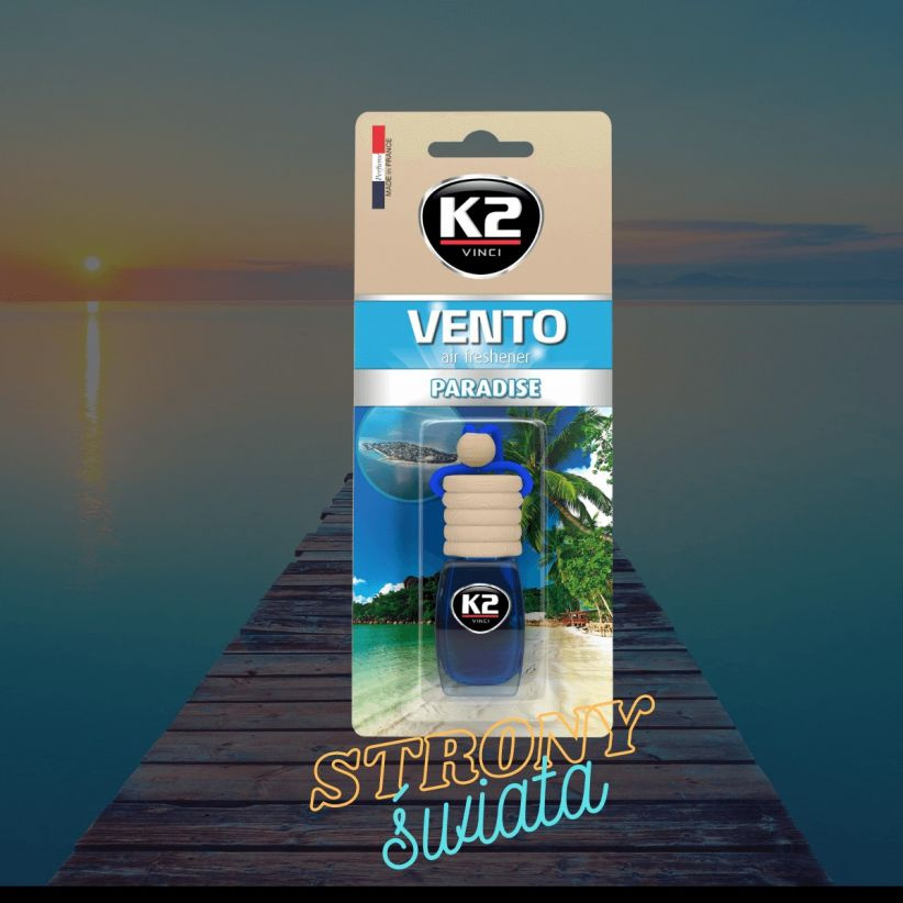 Ароматизатор K2 VENTO флакон с деревянной крышкой, 8 мл, райский остров - фото3