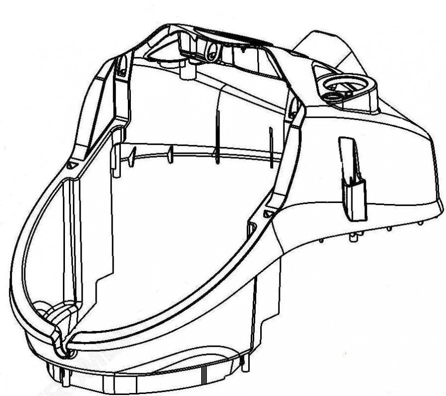 Верхняя часть корпуса паропылесоса SV 7 (Karcher)