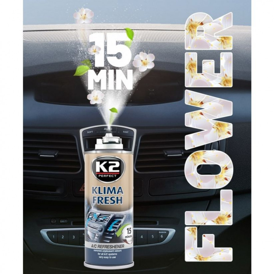 Очиститель кондиционеров KLIMA Fresh K2, цветы, 150 мл - фото5