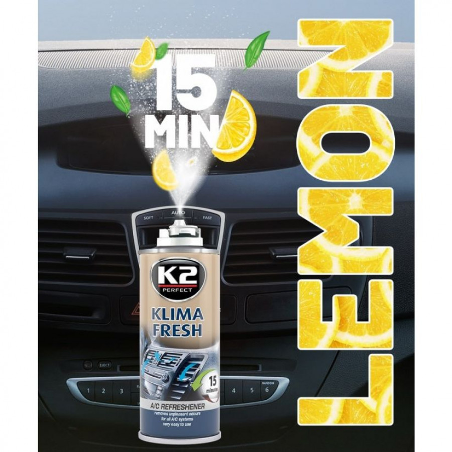 Очиститель кондиционеров KLIMA Fresh K2, лимон, 150 мл - фото7