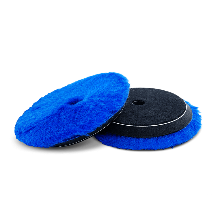 Синий меховой полировальный круг 150/175 Detail - фото