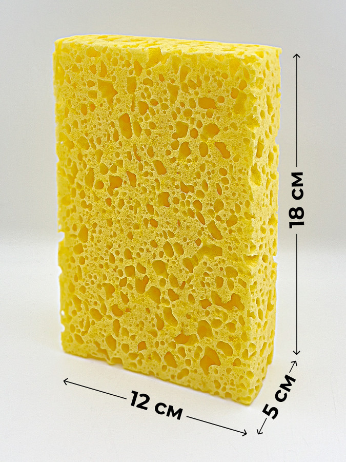 Губка автомобильная Detail пенополиуретан Car Sponge, крупнопористая - фото2