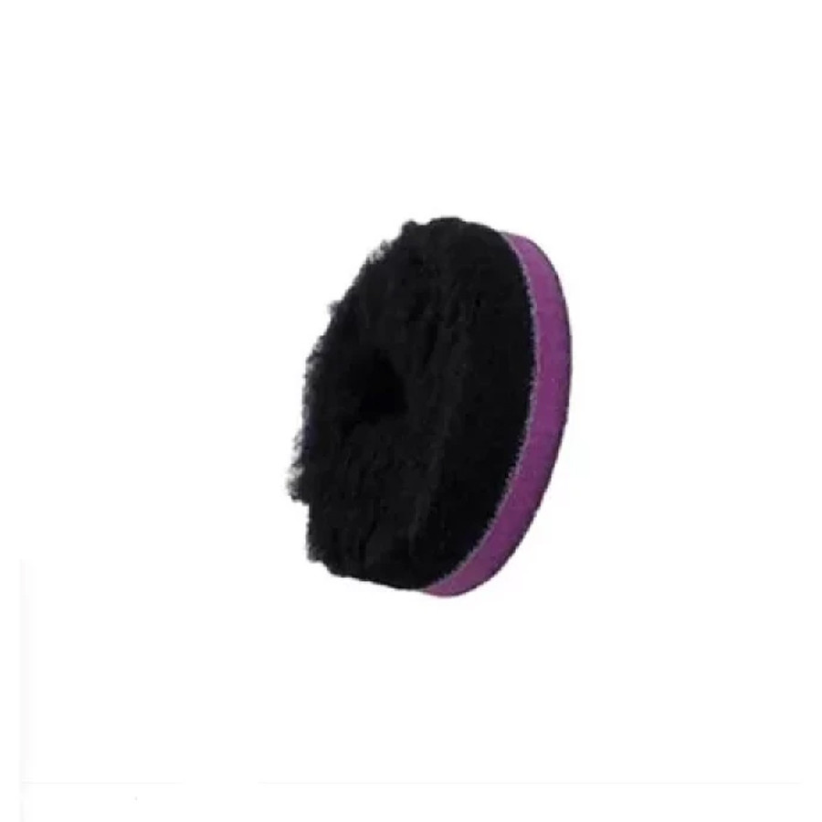 Меховой круг Zvizzer Doodle WoolPad 80/25/80 мм, черный - фото