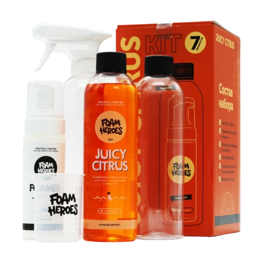 Foam Heroes Juicy Citrus Kit органический очиститель c аксессуарами (набор) - фото6