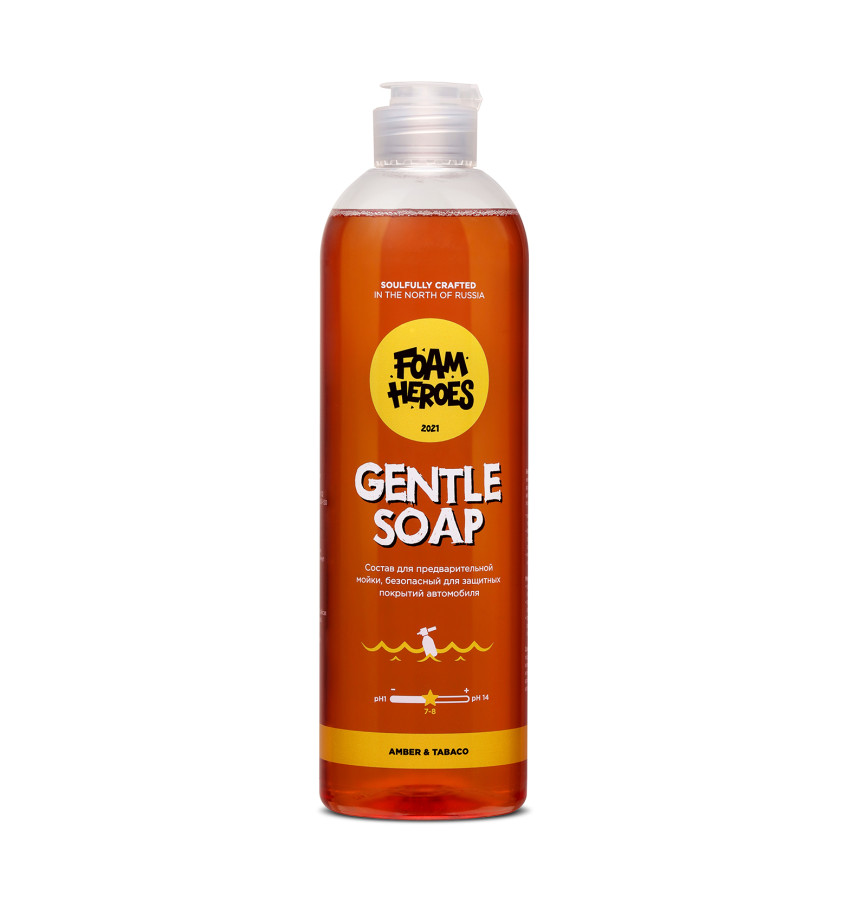 Foam Heroes Gentle Soap Amber деликатный шампунь для предварительной мойки, 500 мл - фото
