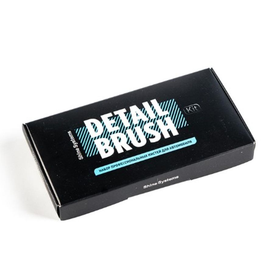 Набор профессиональных кистей для автомобиля Detail Brush Kit, 3 шт. / Shine Systems - фото2