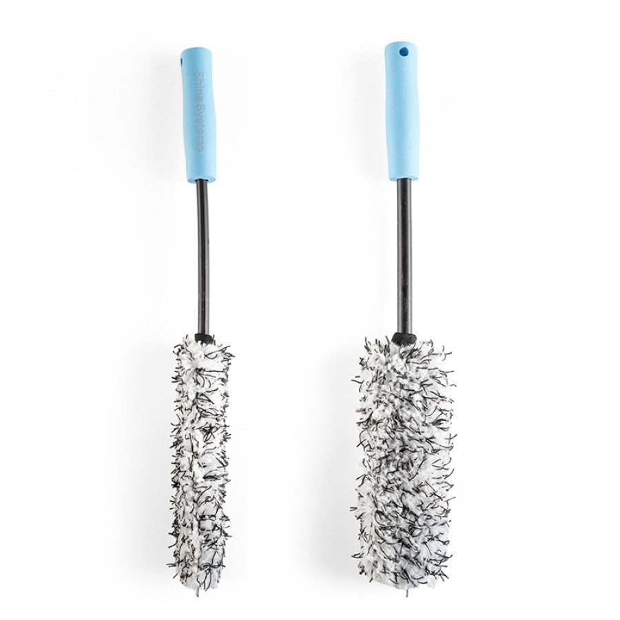 Плоская микрофибровая щётка чистки дисков MicroSoft Wheel Brush Slim / Shine Systems - фото