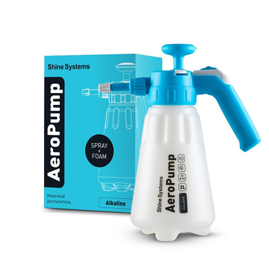 Пенно-эмульсионный распылитель для щелочей AeroPump Alkaline, 2 л / Shine Systems - фото2