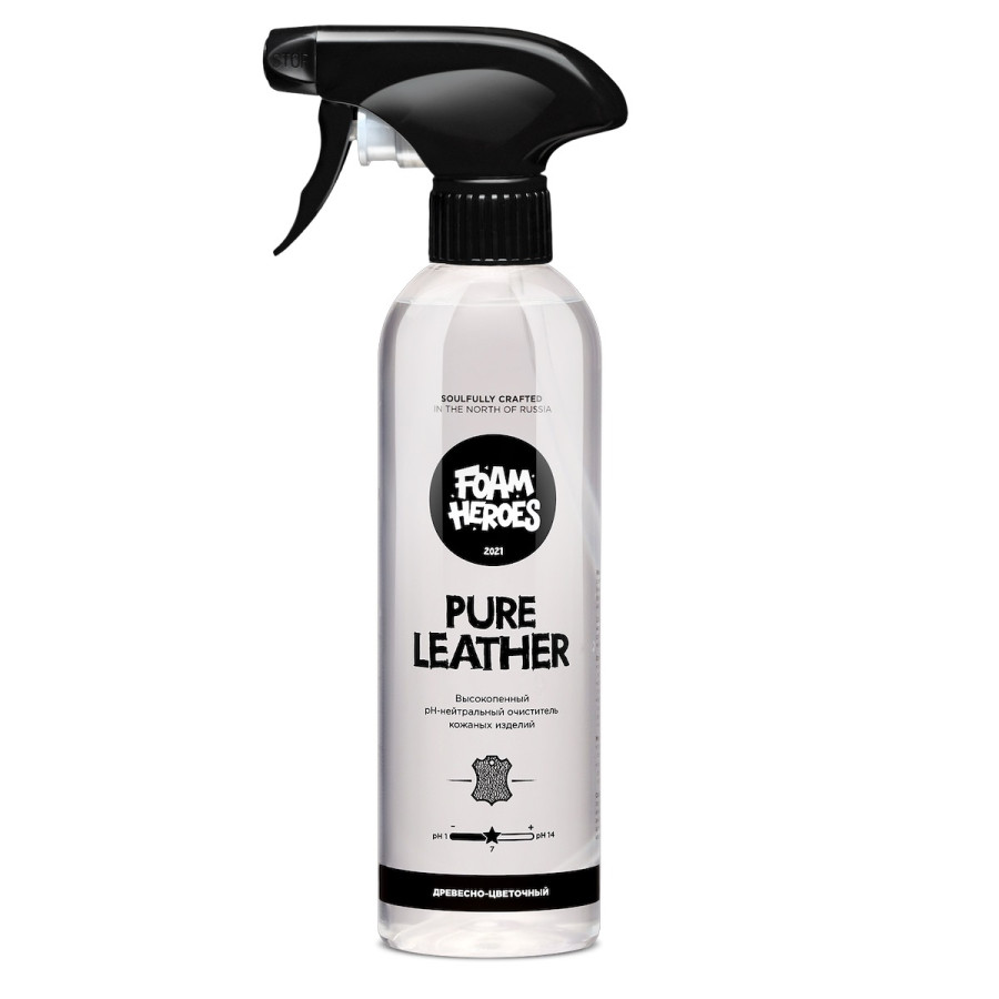 Foam Heroes Pure Leather деликатный очиститель кожи, 500 мл - фото