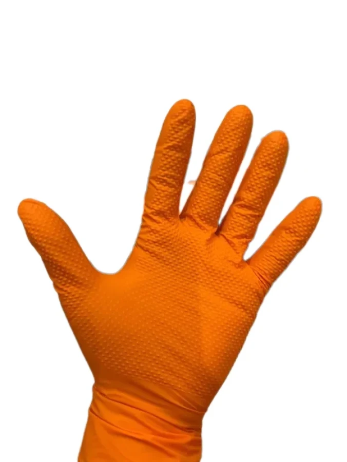 Текстурированные ультрапрочные нитриловые перчатки Nitrile Gloves Diamond, M, 100 шт. / Shine Systems - фото4
