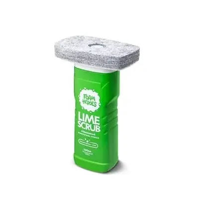 Foam Heroes Lime Scrub абразивный очиститель стекол + фетровый аппликатор, 100 мл - фото
