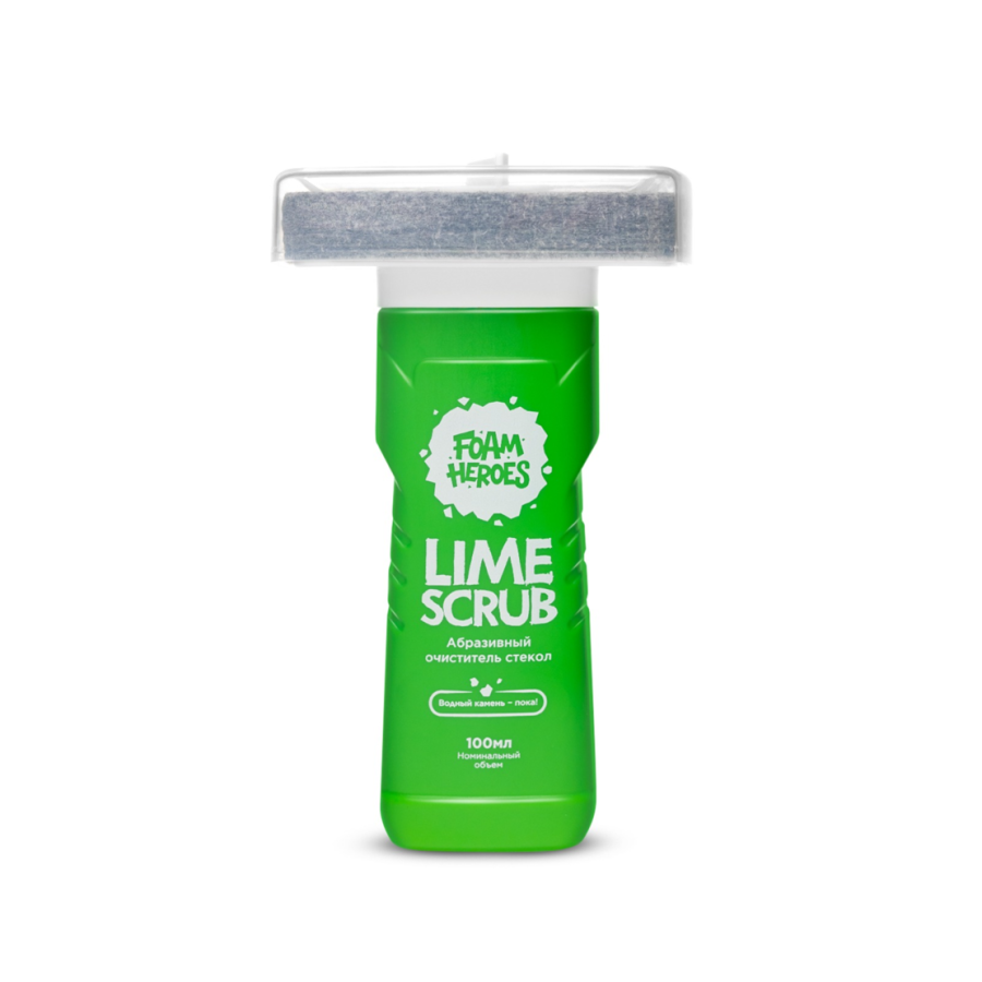 Foam Heroes Lime Scrub абразивный очиститель стекол + фетровый аппликатор, 100 мл - фото2