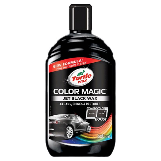 Полироль Turtle Wax JET BLACK WAX черная +40%, 500 мл - фото