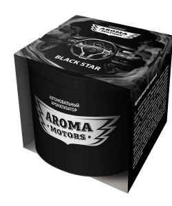Автомобильный ароматизатор гелевый GraSS «Aroma Motors BLACK STAR», 100 мл - фото