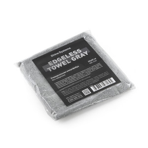 Универсальная микрофибра без оверлока Edgeless Towel Gray 40х40 см / Shine Systems - фото