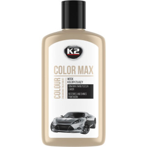 Полироль цветная с воском для автомобиля K2 COLOR MAX, 250 мл, белый - фото