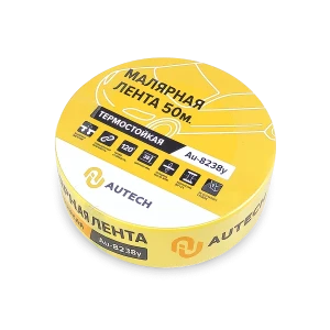 Маскирующая термостойкая лента 38 мм x 50 м (жёлтый)  AuTech - фото