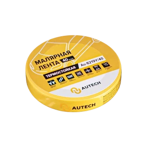 Маскирующая термостойкая лента 19 мм x 40 м (жёлтый)  AuTech - фото